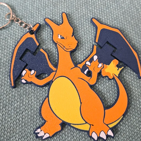 Flexi Pokemon Charizard Keychain