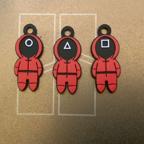 Squid Games Set Keychains free commercial