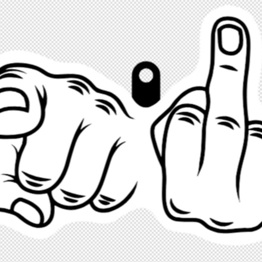 Middle Finger Key Chain