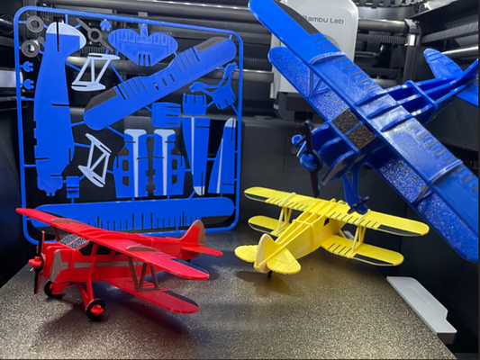 Biplane Kit Card (Waco YKS-6) - Christmas Gift