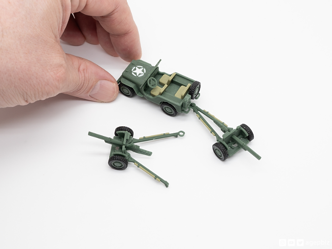 37mm Gun M3 for the Jeep Kit Card